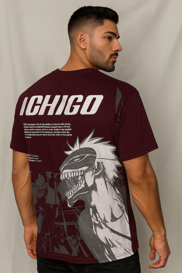 Unisex Oversized Anime Graphic T-Shirt – “ICHIGO” HOLLOW EDITION | Mystic Attire