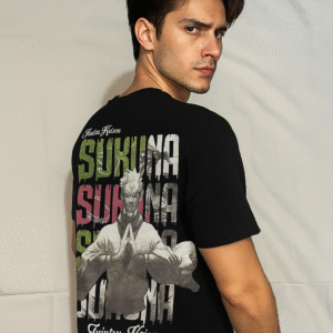 Sukuna Anime T-Shirt – Oversized Jujutsu Kaisen Cotton Tee | Mystic Attire