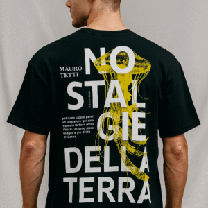 Unisex Oversized Streetwear T-Shirt – “Nostalgie della Terra” Abstract Art Edition | Mystic Attire